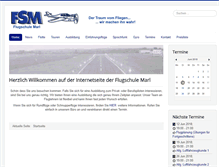 Tablet Screenshot of flugschule-marl.de